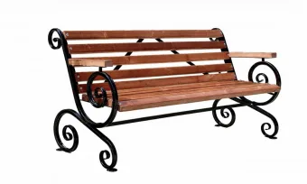 Скамейка Лоза с подлокотником 1.5 метра